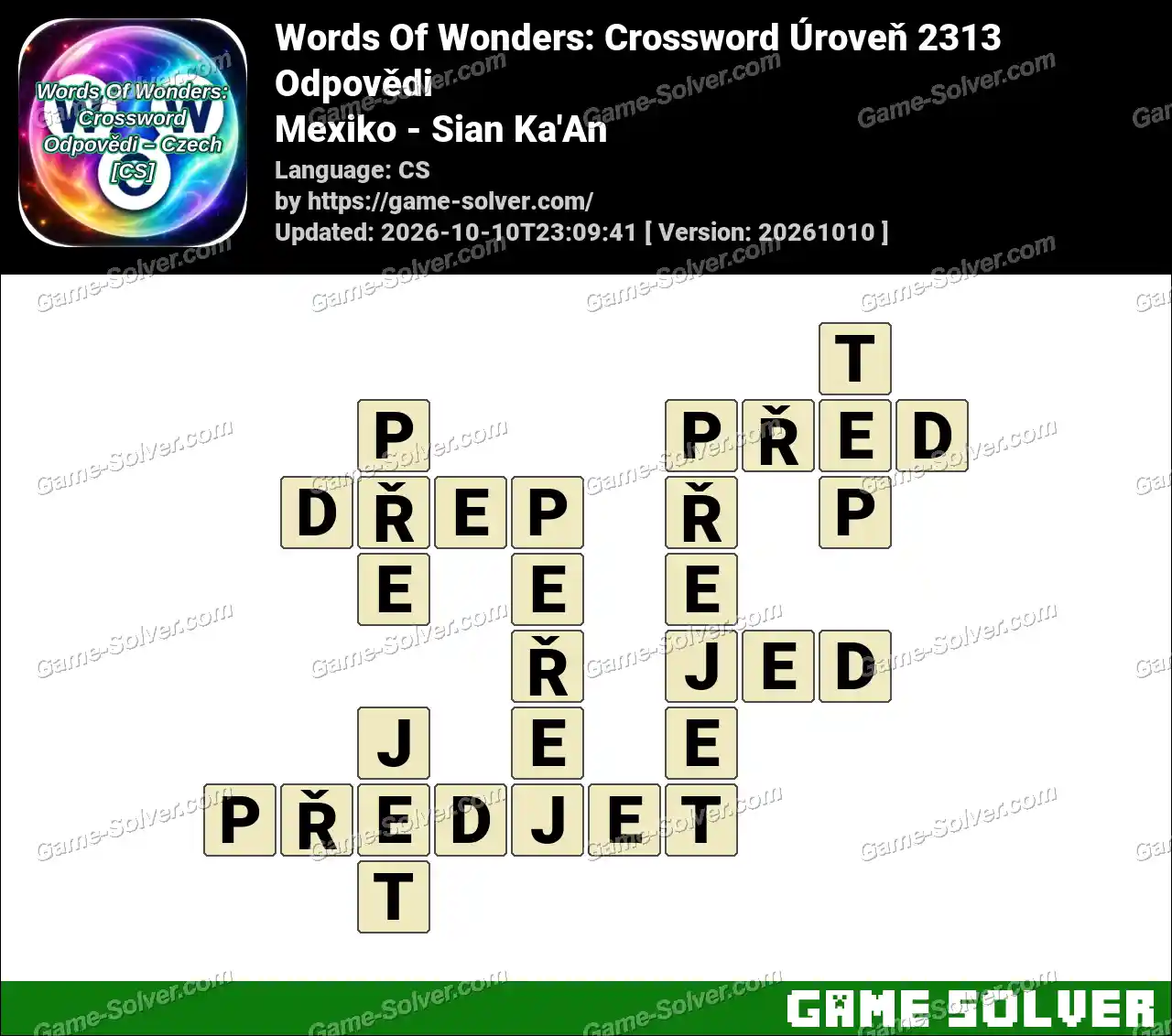 Words Of Wonders: Crossword Úroveň 2313 Odpovědi – Mexiko – Sian Ka’An